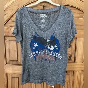 Free People Charcoal Lynard Skynard Graphic Tee